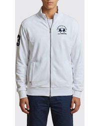 La Martina - Cotton Zip-Up Sweatshirt - Lyst