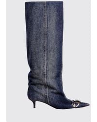 DIESEL - Flat Ankle Boot - Lyst