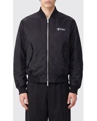 Off-White c/o Virgil Abloh - Padded Nylon Bomber Jacket With Contrasting Logo - Lyst