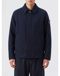 Stone Island - Single-Breasted Short Coat - Lyst
