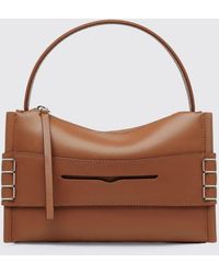 JW Anderson - Loafer Smooth Calfskin Leather Handbag With Contrast Stitching - Lyst