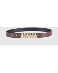FEDERICA TOSI - Adjustable Smooth Leather Belt With Pin Buckle - Lyst