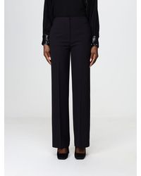 Hanita - Wide-Leg Tailored Crêpe Trousers With Mid-Rise Waist - Lyst