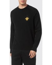 Billionaire - Crewneck Cotton Jumper With Contrasting Logo On The Chest - Lyst