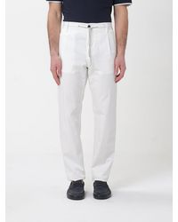 Eleventy - Stretch Cotton Trousers - Lyst