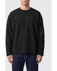 MM6 by Maison Margiela - Long-Sleeved Cotton T-Shirt With Zip Pocket - Lyst