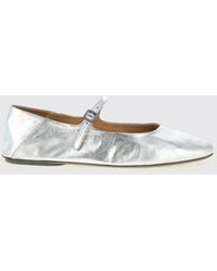 Marsèll - Strascico Laminated Leather Ballerinas - Lyst