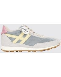 Hogan - H699 Suede And Mesh Sneakers - Lyst
