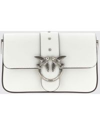Pinko - Soft Leather Shoulder Bag Mini Love Bag - Lyst