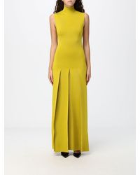 Alaïa - Long Off-The-Shoulder Slim Fit Sheath Dress - Lyst