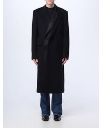 Alexander McQueen - Coat In Wool And Silk - Lyst