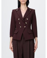 Elisabetta Franchi - Double-Breasted Blazer - Lyst