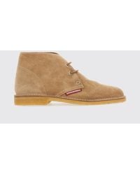 DSquared² - Suede Calfskin Desert Boots With Round Toe And Rubber Sole - Lyst