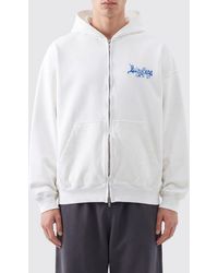 Balenciaga - Cotton Zip-Up Hoodie With Kangaroo Pocket And Dropped Shoulders - Lyst