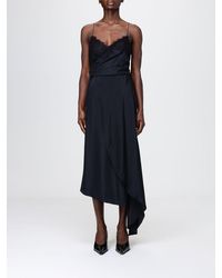 Moschino - Asymmetric Silk Blend Dress - Lyst