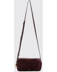 KHAITE - Mini Kye Suede And Calfskin Leather Crossbody Bag - Lyst