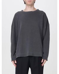 Our Legacy - Distressed-Effect Cotton Crewneck Sweatshirt With Dropped Shoulders - Lyst