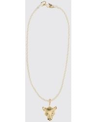 forte_forte - Bronze And Viscose Choker Necklace With Pendant - Lyst