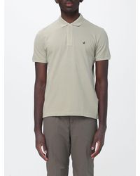 Brooksfield - Basic Cotton Polo Shirt With Logo - Lyst
