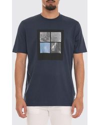 BOSS - Short-Sleeved Cotton T-Shirt With Graphic Print And Crew Neck - Lyst