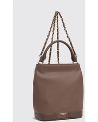 Twinset - Grained Leather Bucket Bag With Chain Strap - Lyst