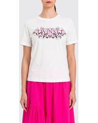 Twinset - Cotton Blend T-Shirts With Beads - Lyst