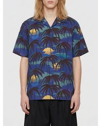 Drole de Monsieur - Printed Cotton Casual Shirt - Lyst