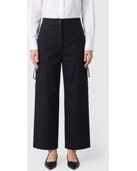 Max Mara - Stretch Cotton Cargo Trousers - Lyst