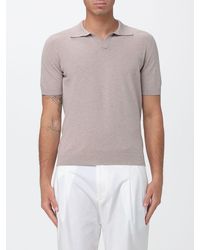 Tagliatore - Cotton Knit Polo Shirt - Lyst