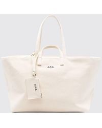 A.P.C. - Le Drummer Cotton Canvas Bag - Lyst
