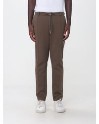 Heskimo - Slim Fit Jersey Trousers With Drawstring Waist And Welt Pockets - Lyst
