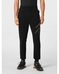 Philipp Plein - Jersey Jogging Pants With Drawstring Waist And Printed Logo - Lyst