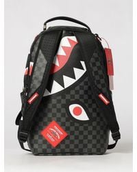Sprayground - Bag Done Wrong Backpack With Check Print And Shark Logo - Lyst