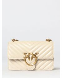 Pinko - Love One Mini Chevron Quilted Nappa Bag - Lyst