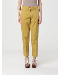 Mason's - Stretch Cotton Cropped Fit Trousers - Lyst