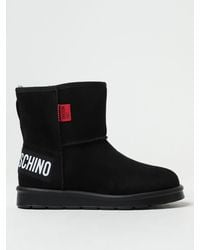 Love Moschino - Ankle Boot In Synthetic Suede - Lyst