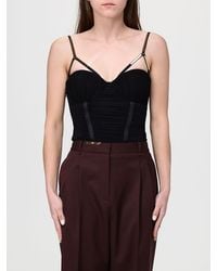 Elisabetta Franchi - Ruched Corset Top - Lyst