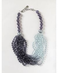 Emporio Armani - Multi-Strand Resin Necklace - Lyst