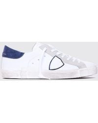 Philippe Model - Paris Low-Top-Sneakers Aus Leder Mit Used-Effekt Und Schild-Logo - Lyst