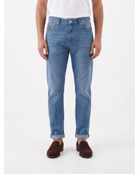 Brunello Cucinelli - Cotton Straight Jeans - Lyst