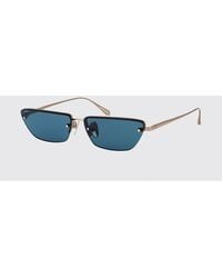 Linda Farrow - Cleo Titanium Sunglasses - Lyst