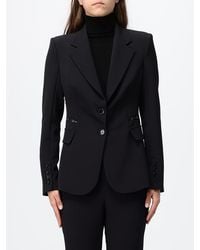 Elisabetta Franchi - Cropped Single-Breasted Blazer With Peak Lapels And Slim Fit - Lyst