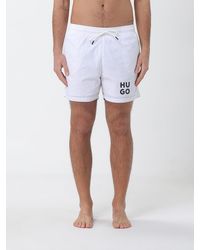 HUGO - Polyester Boxer Swim Trunks - Lyst