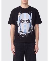 ih nom uh nit - Crewneck Cotton T-Shirt With Graphic Print And Slogan - Lyst