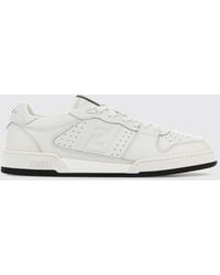 Fendi - Match Low-Top Calf Leather Trainers With Ff Monogram - Lyst