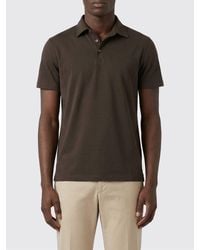 Zanone - Basic Cotton Polo Shirt - Lyst