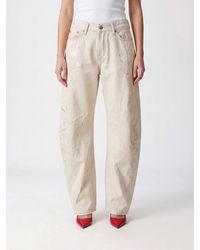 Acne Studios - Five-Pocket Baggy Jeans With All-Over Abstract Print - Lyst