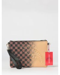 Sprayground - Bolso De Mano De Piel Sintética A Cuadros De Con Correa Extraíble Y Logo Shark - Lyst