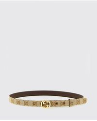 Gucci - Gg Ledergürtel - Lyst