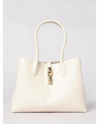 Furla - Goccia Grained Leather Bag - Lyst